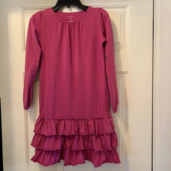 Lands' End Other - 🛍Land’s End - berry colored size 10 ruffled dress